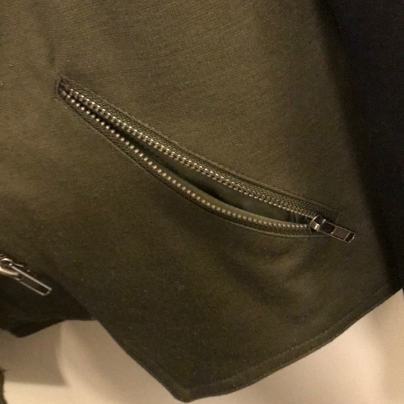 XS Mossimo Green/ Black jacket. Super cute - Picture 3 of 5